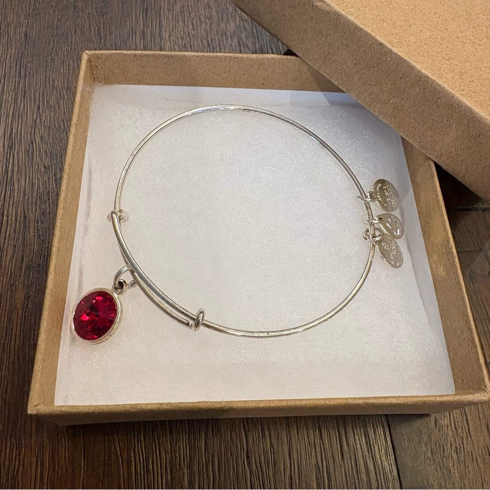Alex and Ani July Birthstone (Ruby) Charm Expandable Bracelet